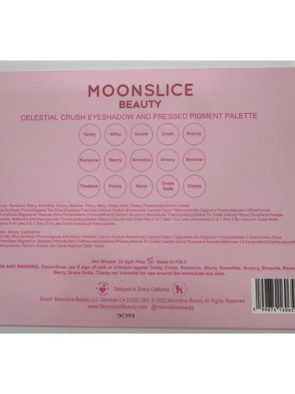 MOONSLICE BEAUTY Celestial Crush Palette